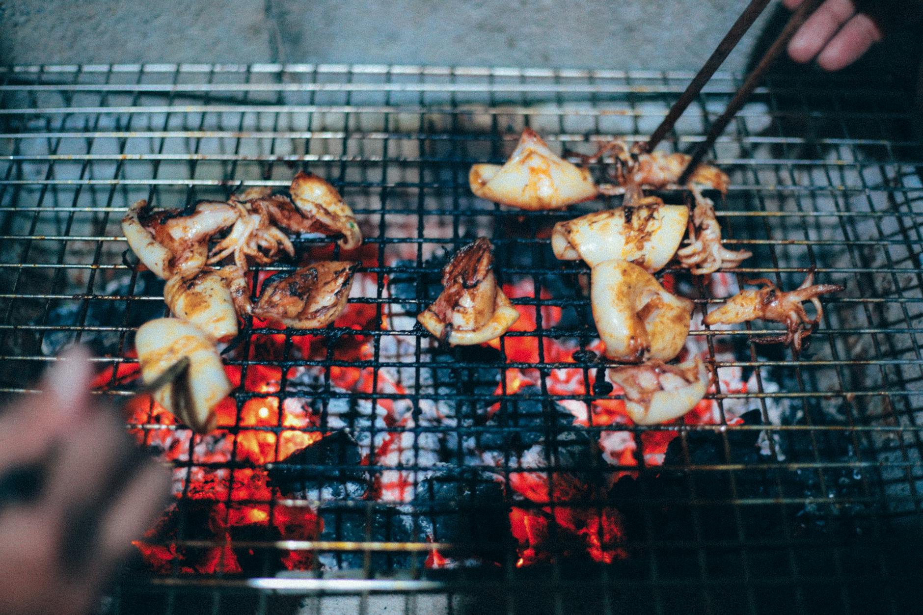 Jimbaran Bay seafood BBQ on the sand