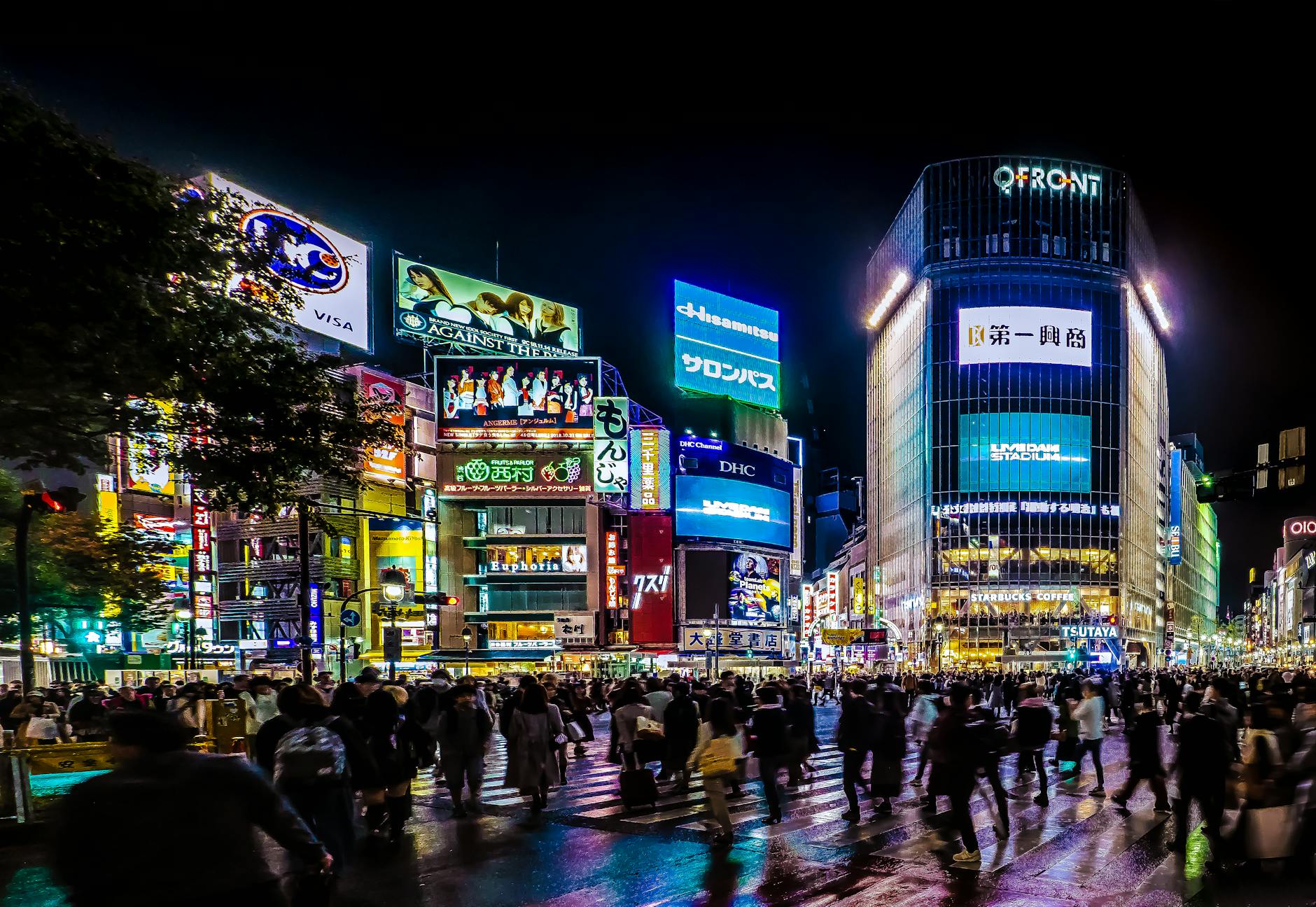 Shibuya crossing + Shibuya Sky