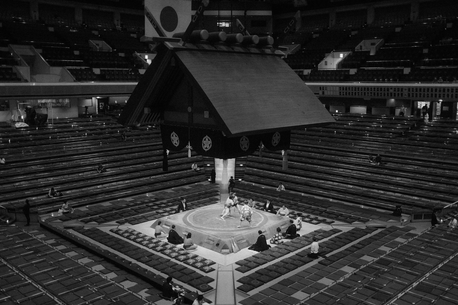 Sumo morning practice viewing