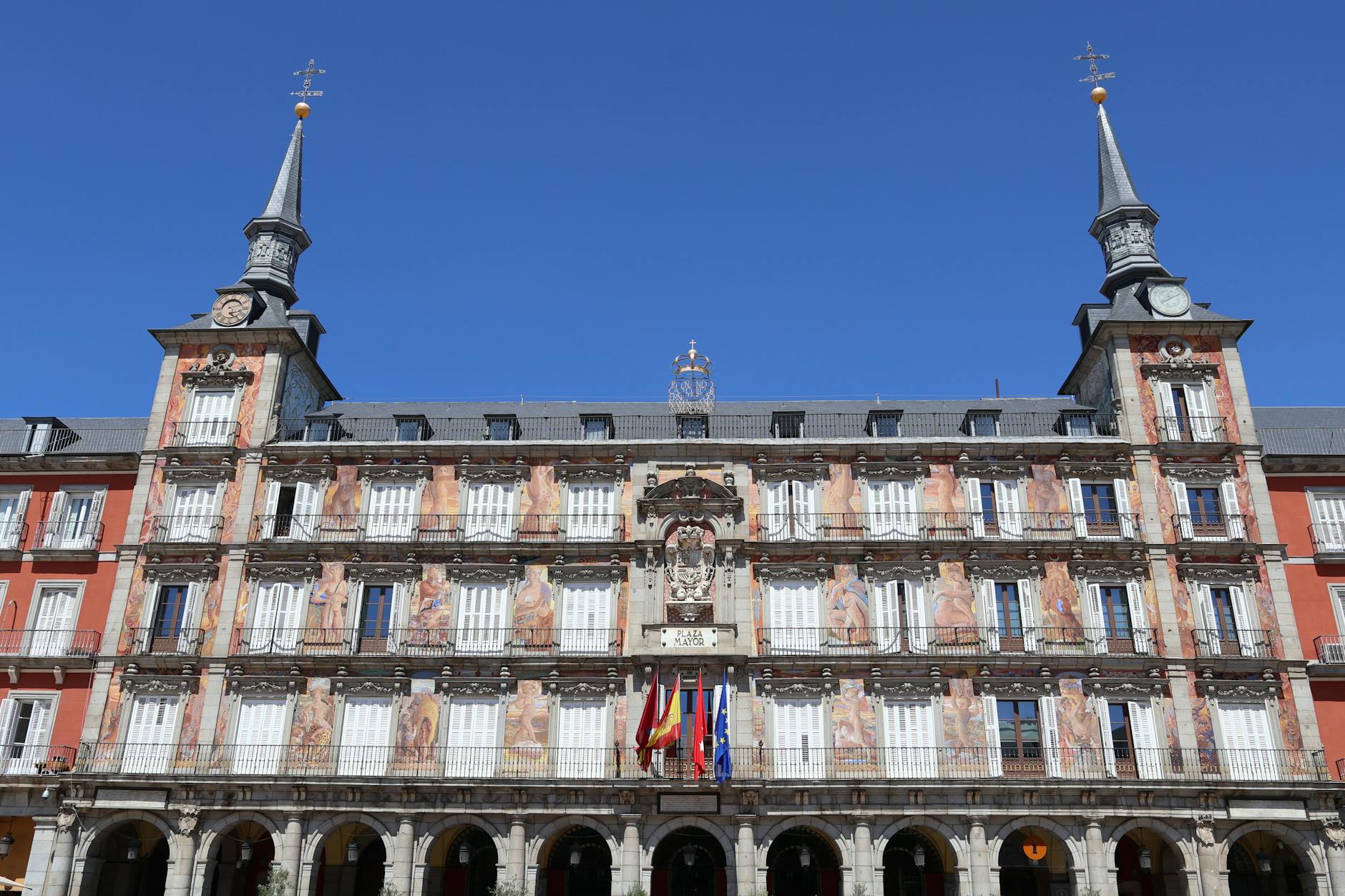 Plaza Mayor at golden hour, Madrid