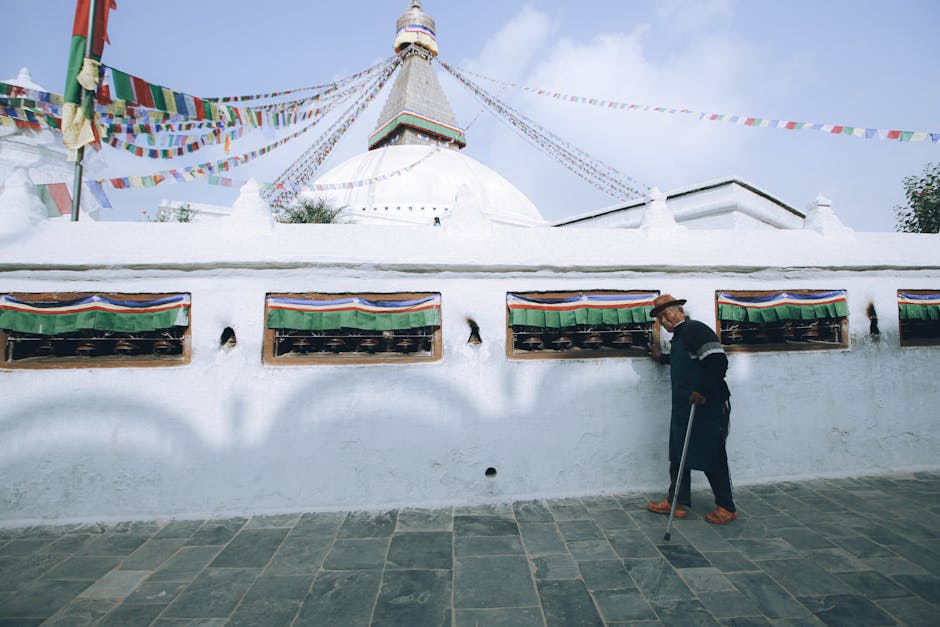 Boudhanath Stupa + monastery kora